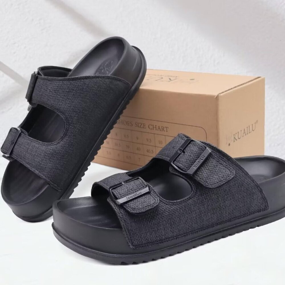 Women's Leather Sandals with Arch Support Cushioned Orthopedic Summer Shoes - Picture 7 of 7